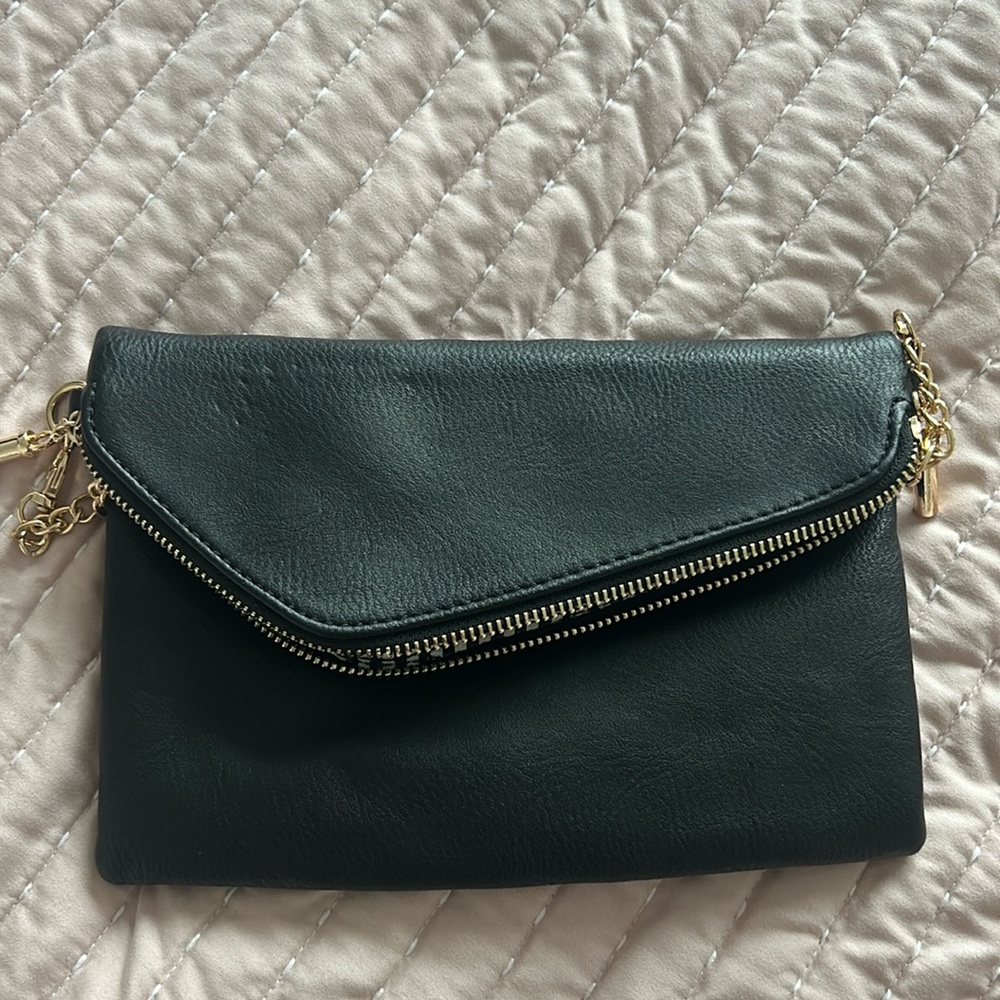 Faux leather purse